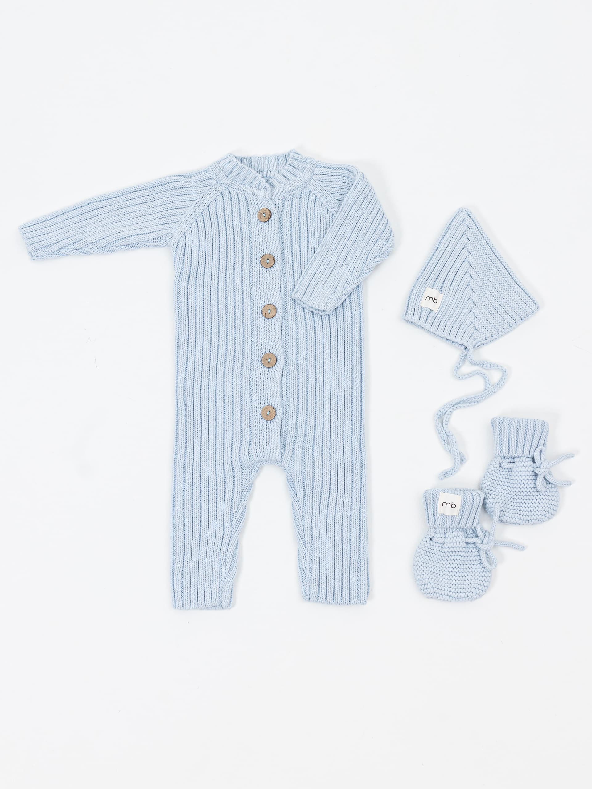 Комплект 3в1 лапша из 100% хлопка Небесный