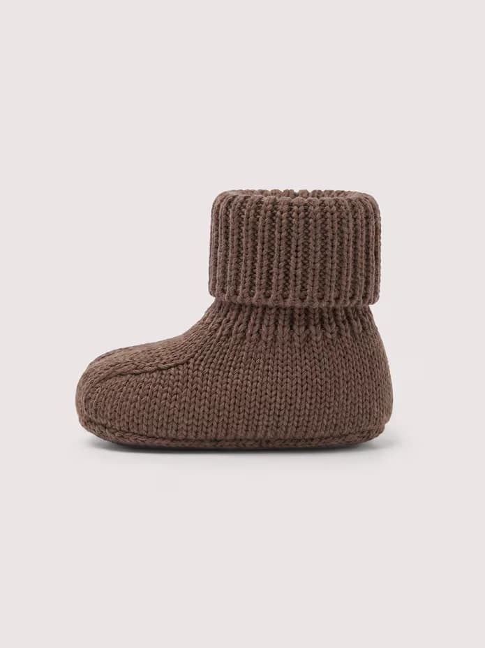 Пинетки детские Loomknits Шоколад