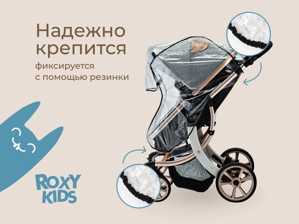 Дождевик на коляску в сумке 5