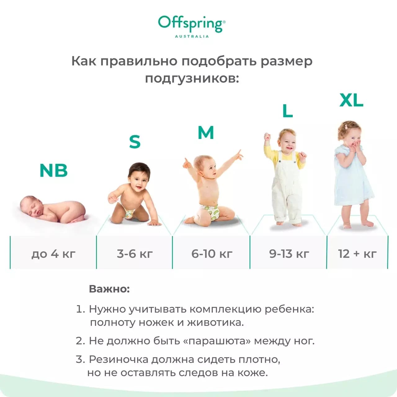Offspring подгузники, S 3-6 кг. 48 шт. расцветка Лимоны 5