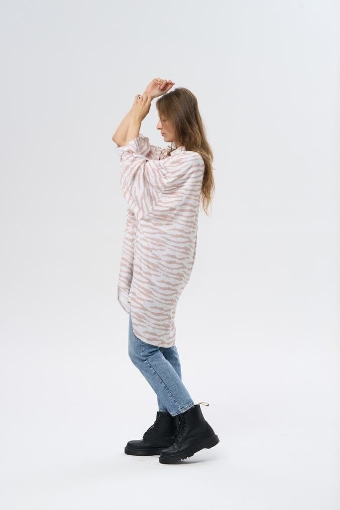 Рубашка oversize, Зебра