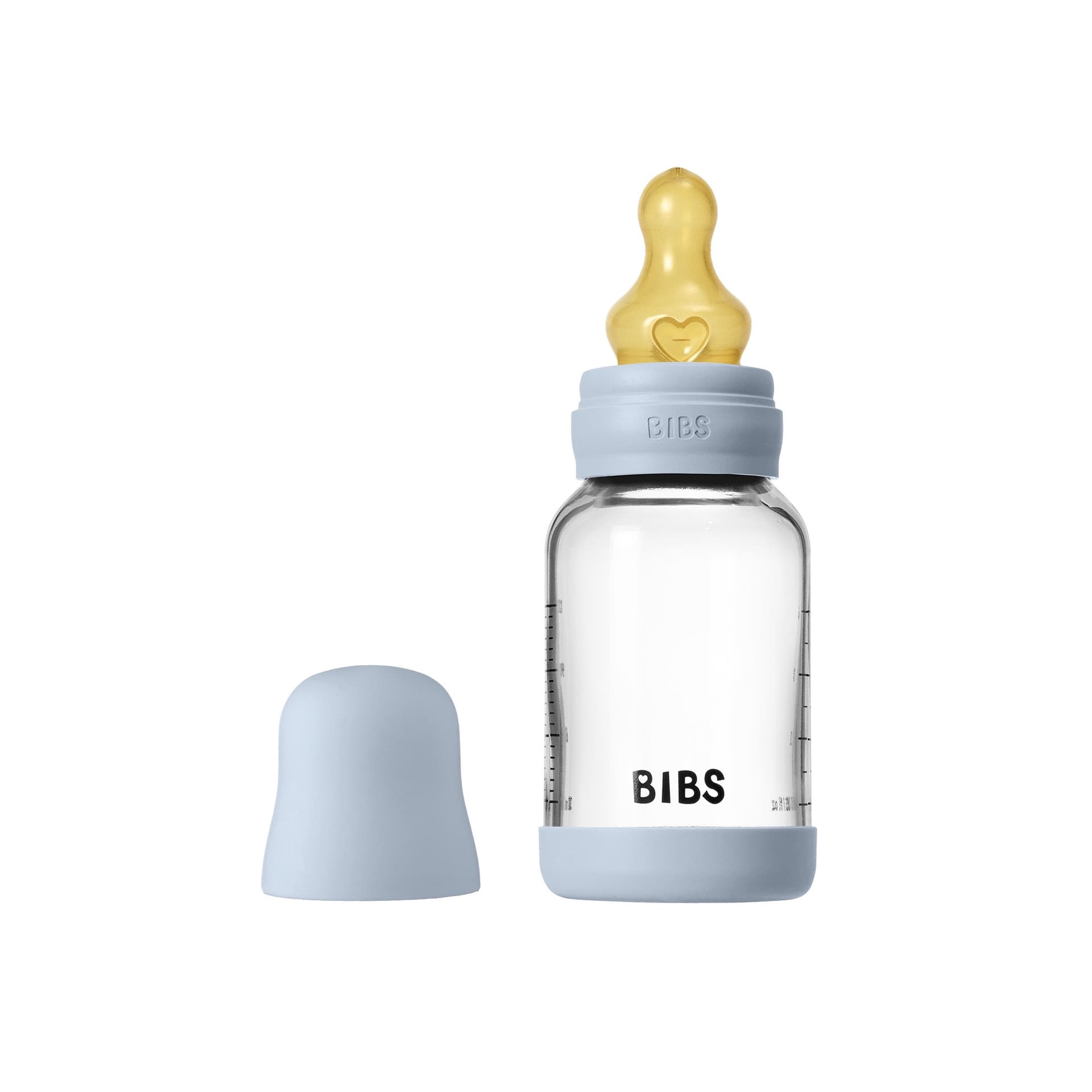 Стеклянная бутылочка BIBS - Baby Blue, 120 мл