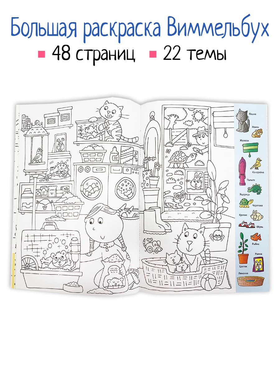 Книга раскраска 300 слов. Найди и раскрась 5+ 4