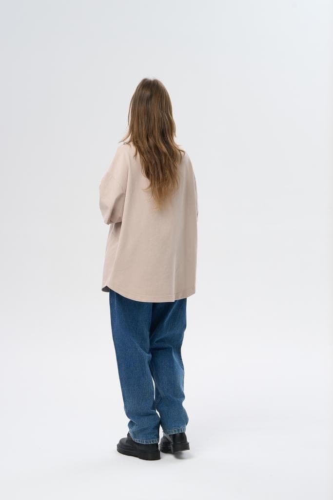 Футболка oversize Бежевый