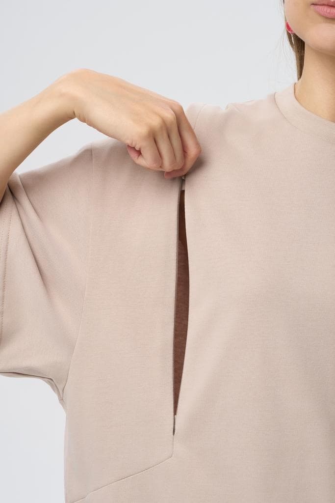 Футболка oversize Бежевый 5